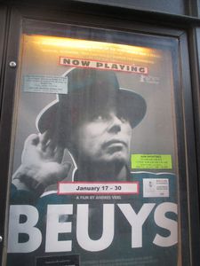 Beuys poster at Film Forum in New York